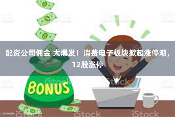 配资公司佣金 大爆发！消费电子板块掀起涨停潮，12股涨停