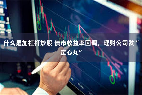 什么是加杠杆炒股 债市收益率回调，理财公司发“定心丸”
